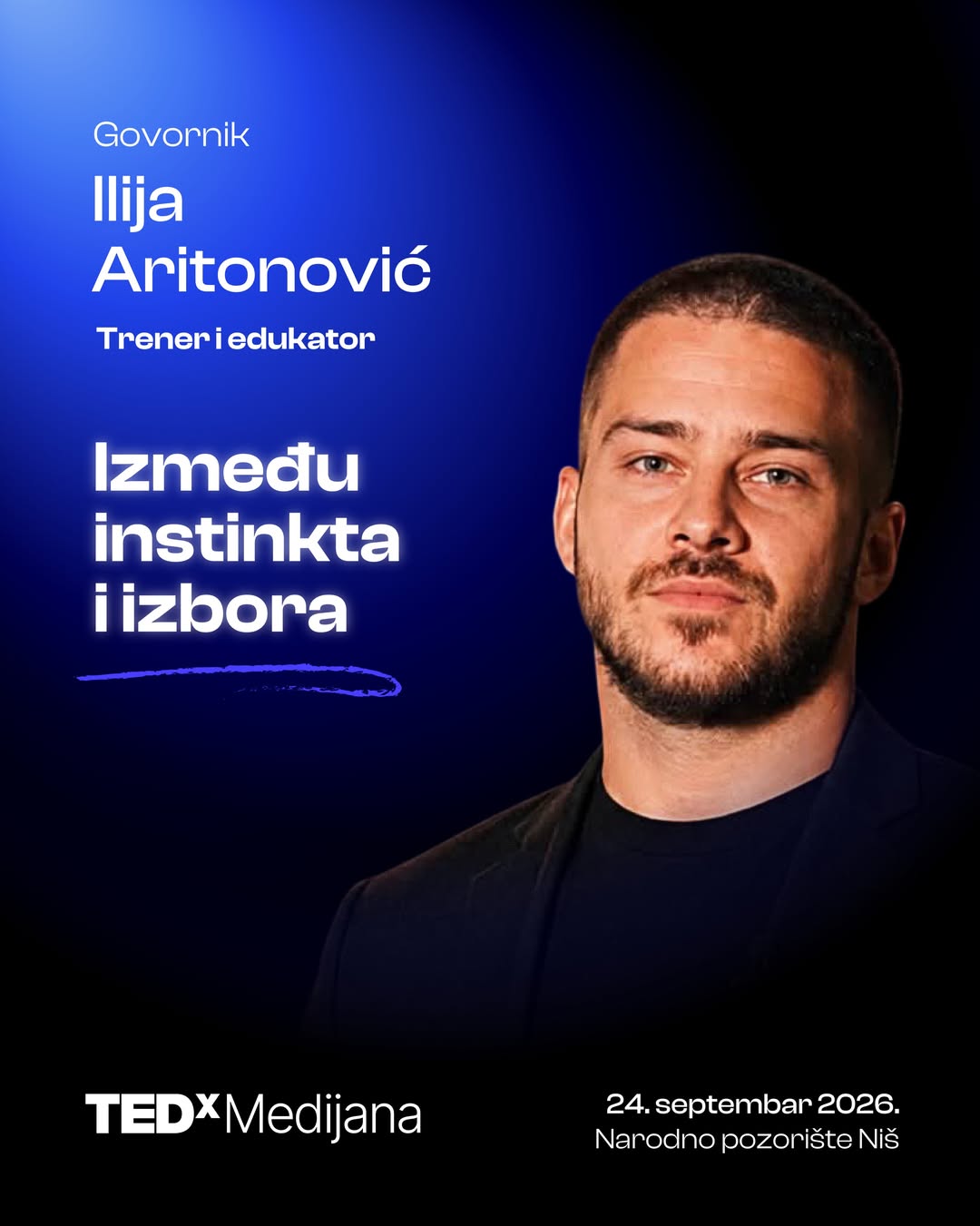 najava TEDxMedijana govornik Ilija Aritonović MAS