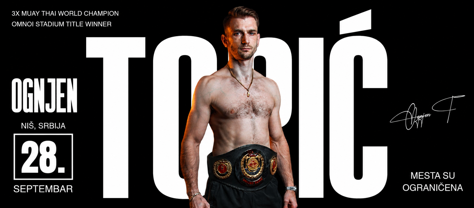 Najava Muay Thai seminara Ognjen Topić MAS Muay Thai Niš